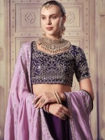 Wine Premium Viscose Upada Silk Lehenga Choli